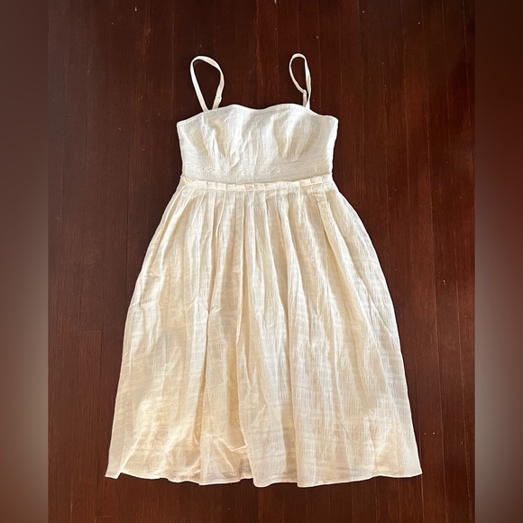 Cream Summer Dress Size S - Picture 2 of 4